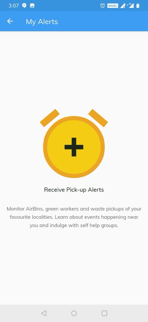 Antariksh app — receive pick-up alerts