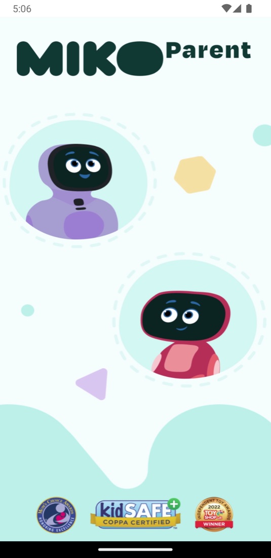 Miko Parent app — kidSAFE certified splash