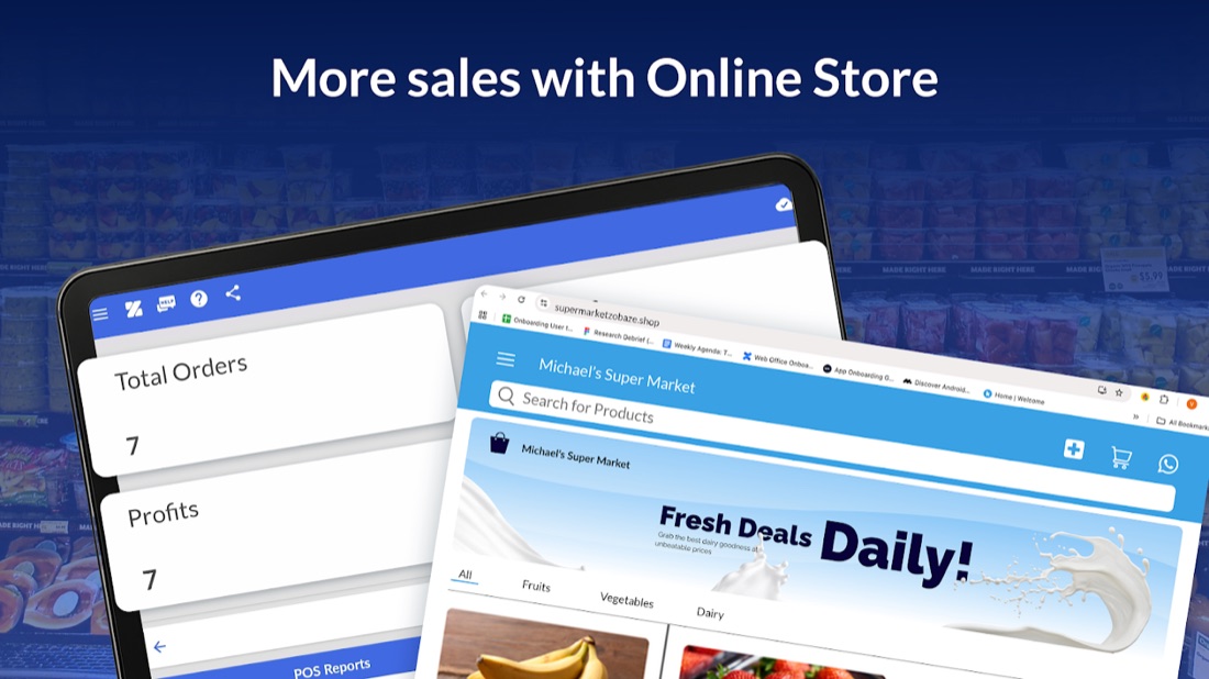 Zobaze POS — more sales with an online store
